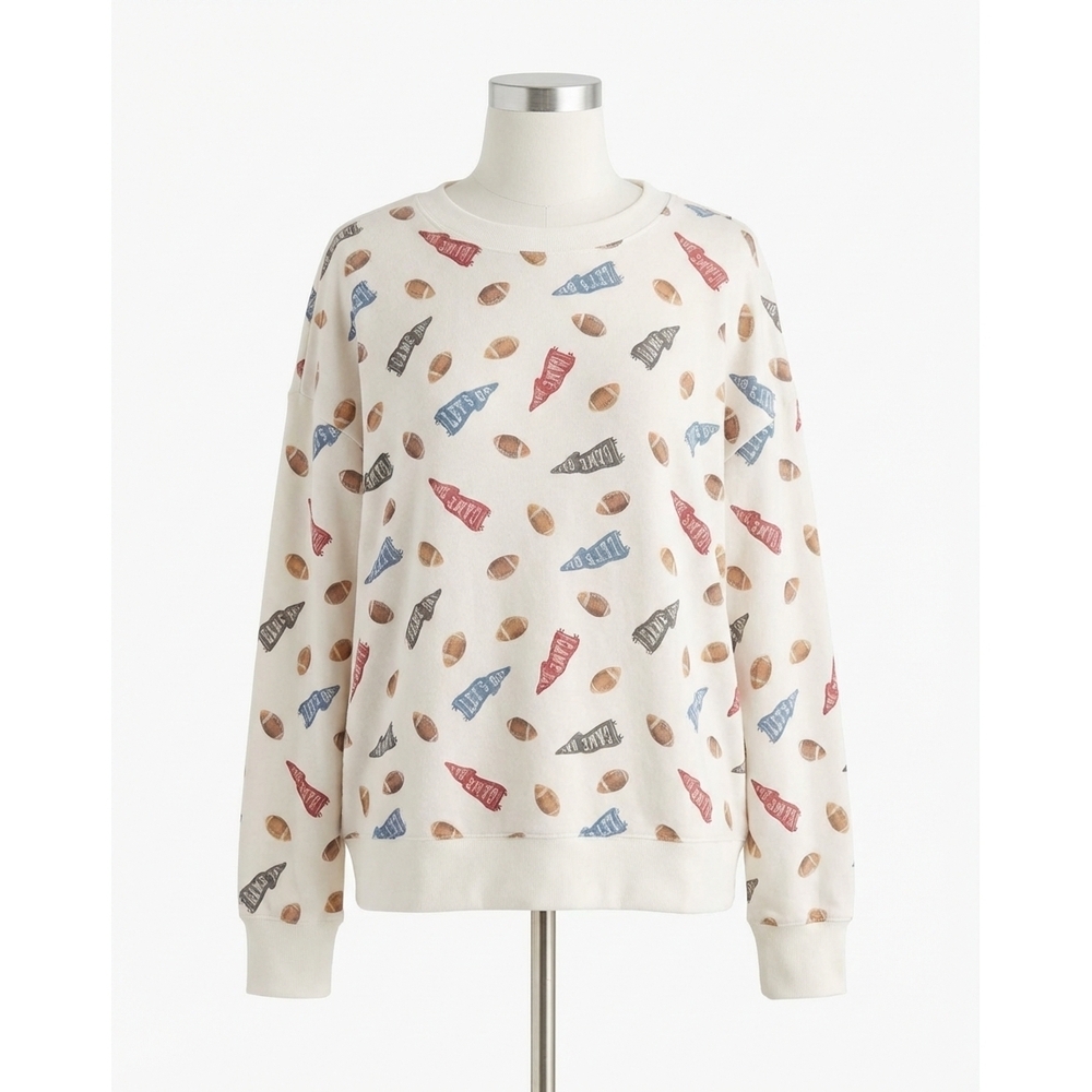 NEW Z SUPPLY elle let's go long sleeve top in vanilla ice